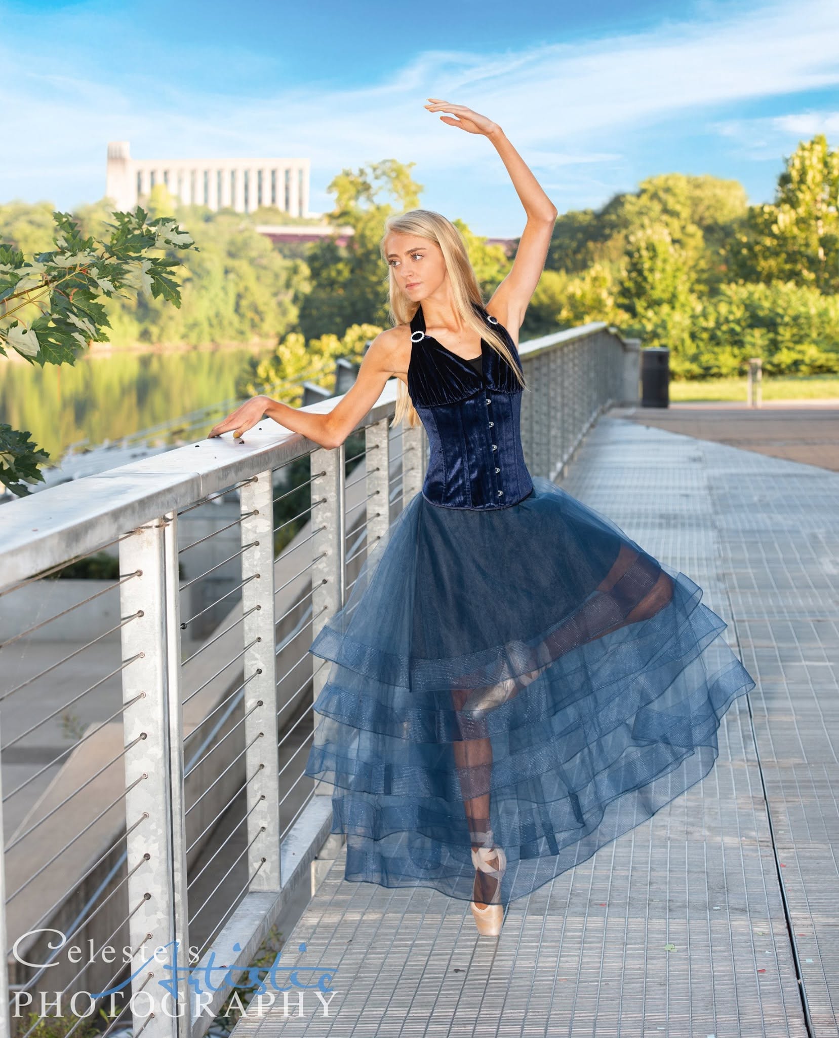 Christina ballet pose outdoor