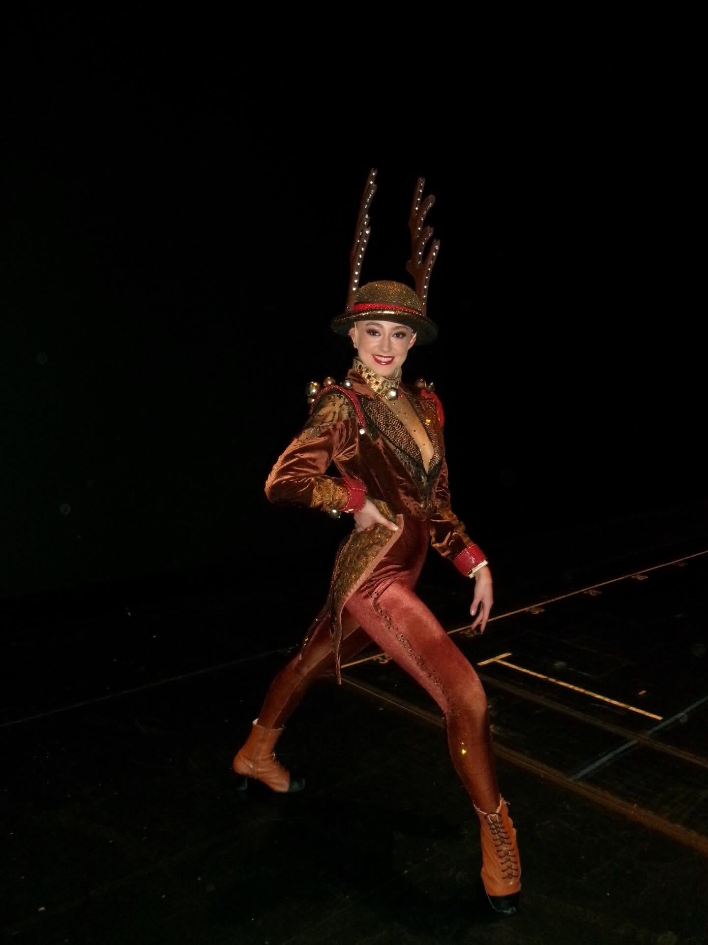 Christina backstage at Radio City Music Hall