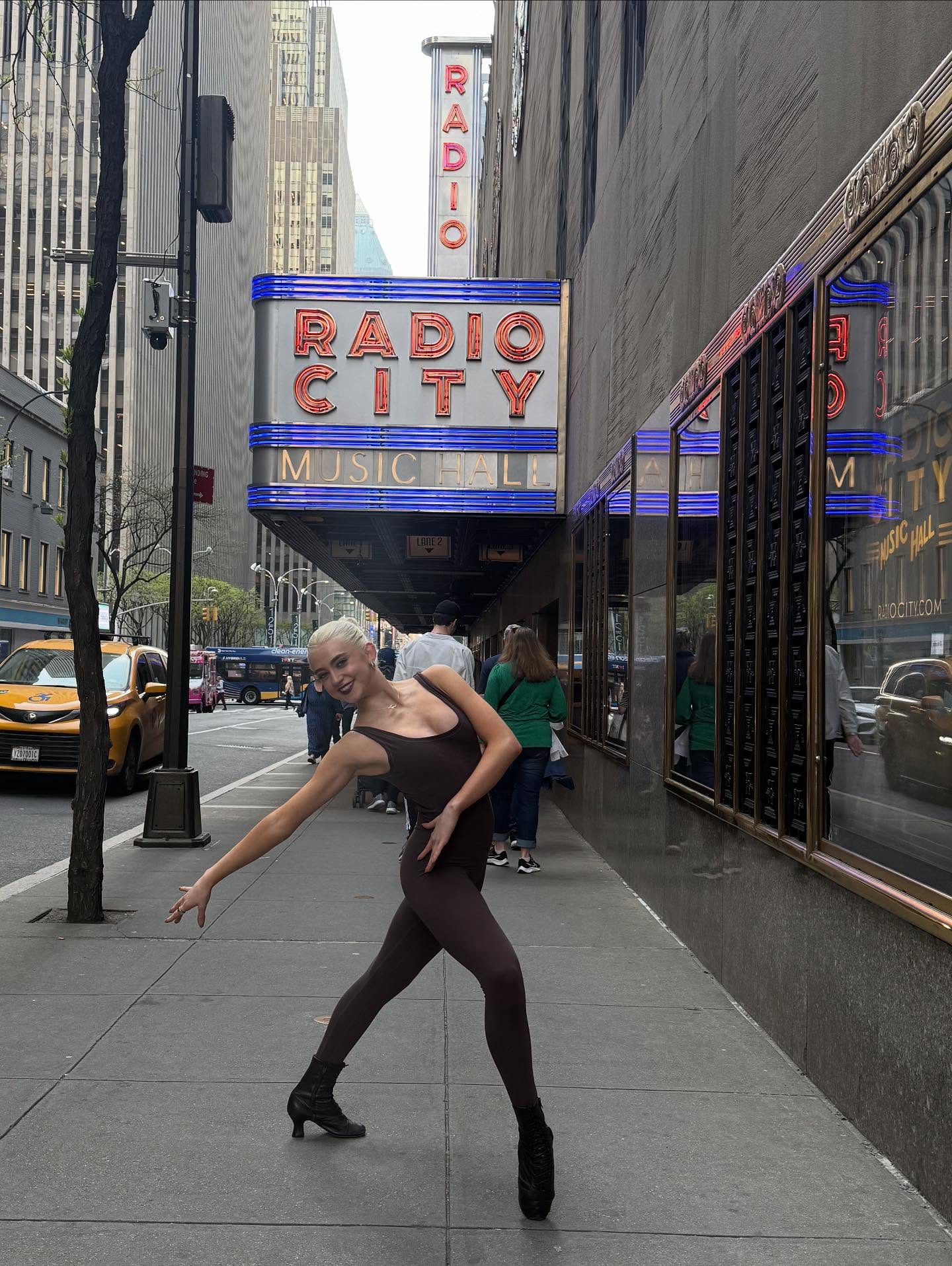 Christina backstage at Radio City