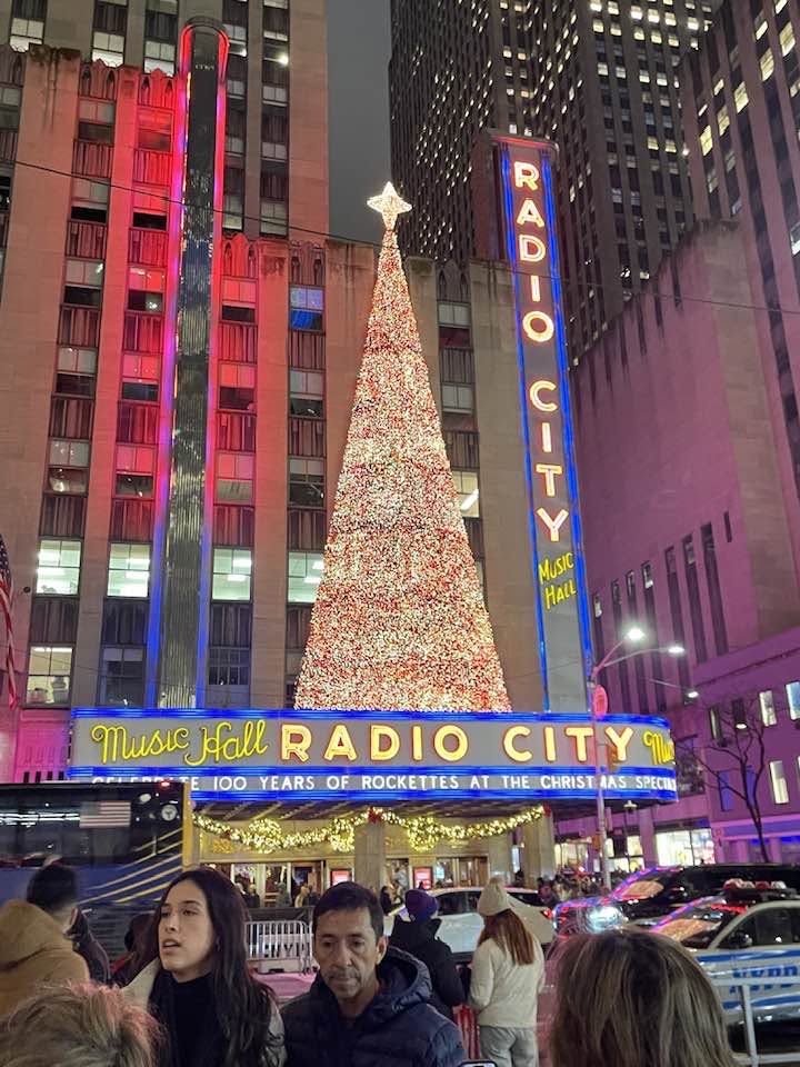 Rockettes iconic kickline at Radio City Music Hall
